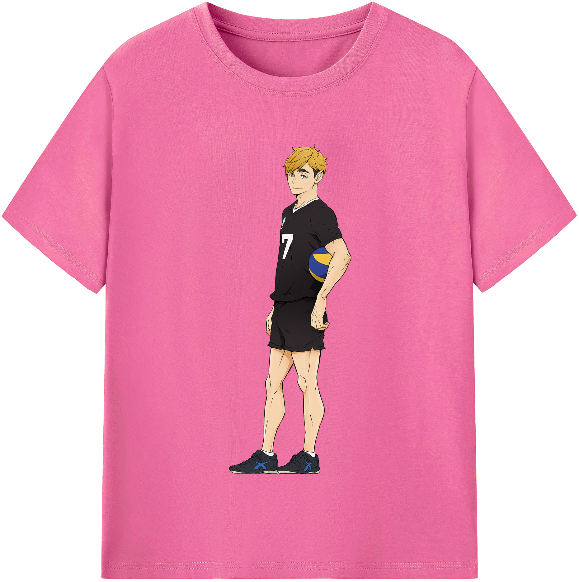 （画像用） ハイキュー!! Haikyu!! レディースカジュアルプリントTシャツ（綿100％）